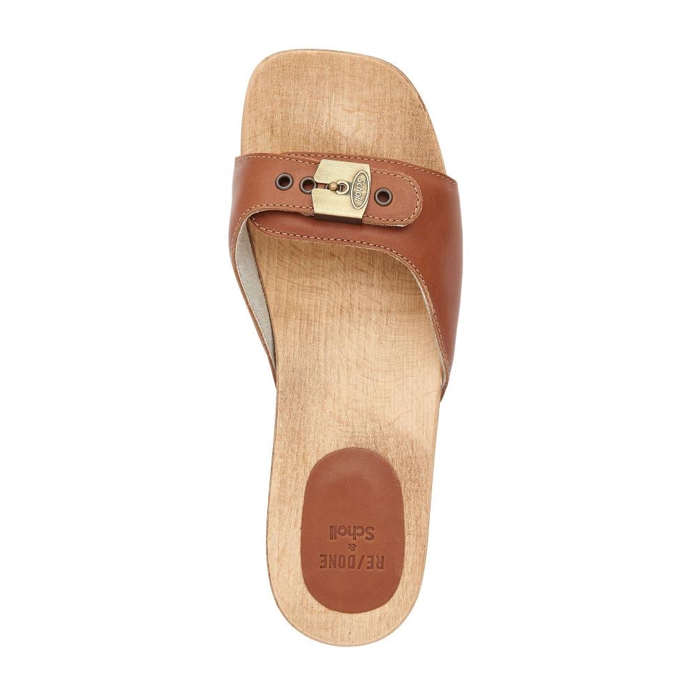 Dr. Scholl's Clog Sandal Cuoio Leather