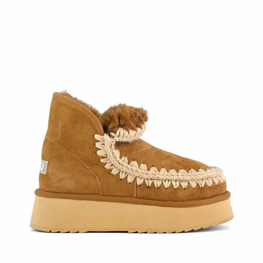 Mini Eskimo Platform Boot Cognac