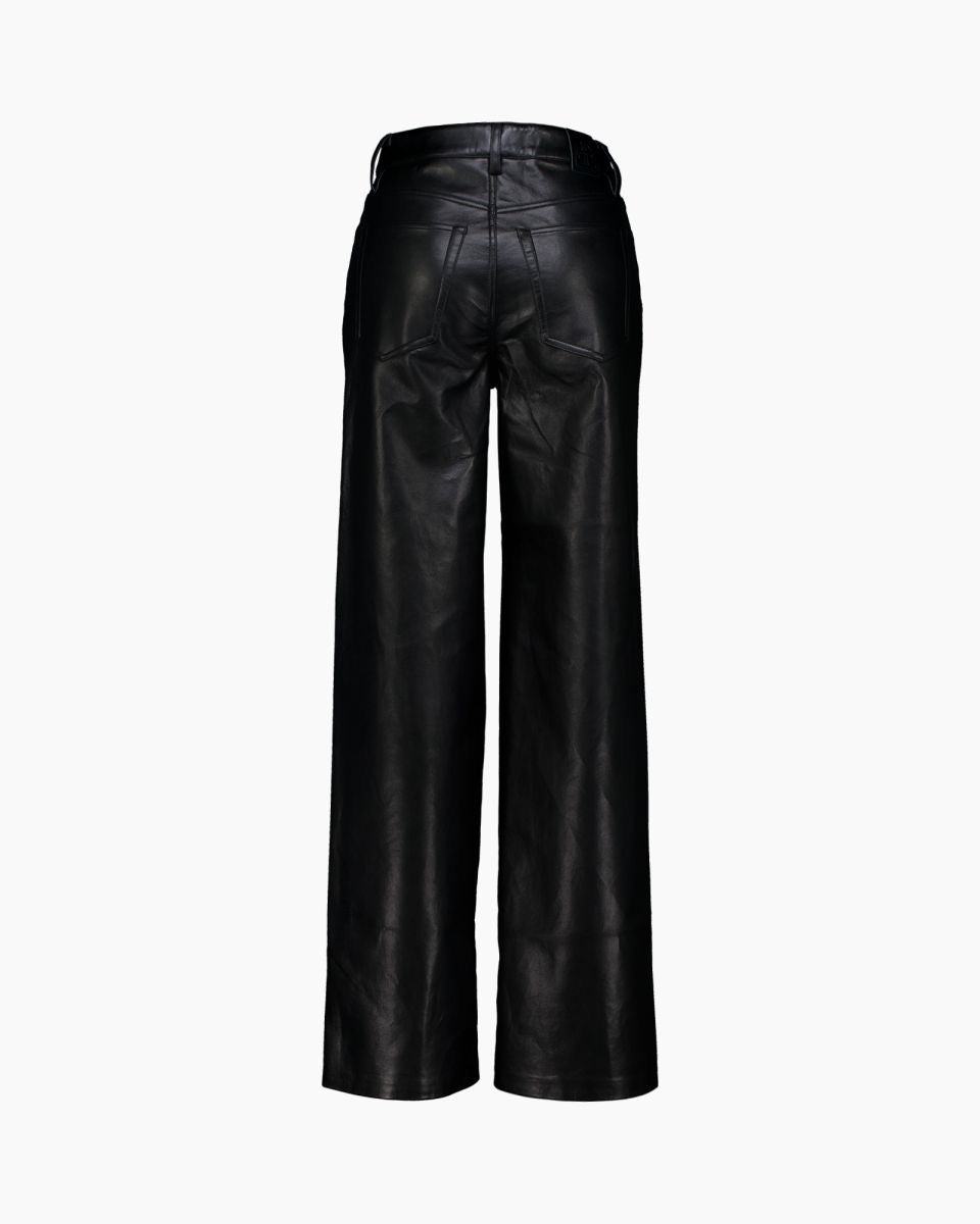 Manon Pant Black Recycled Leather