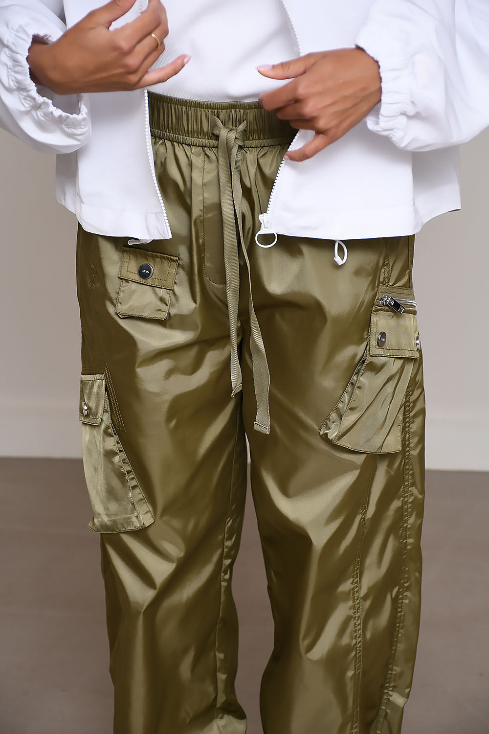 GANNI Duchesse Nylon Oversized Elasticated Pants
Boa