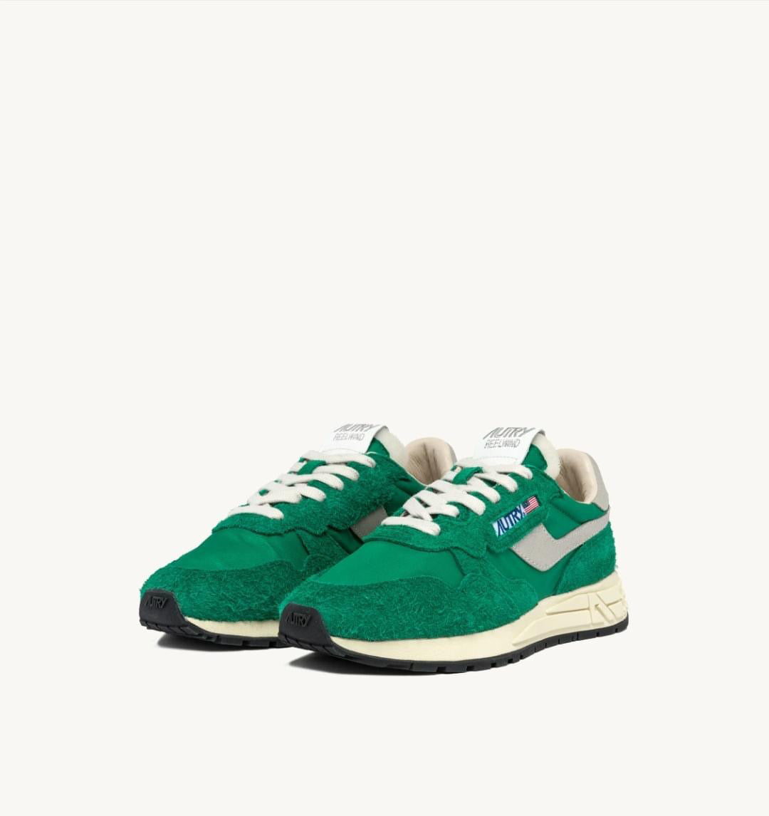 Reelwind Low Sneakers In Green Nylon And Shede