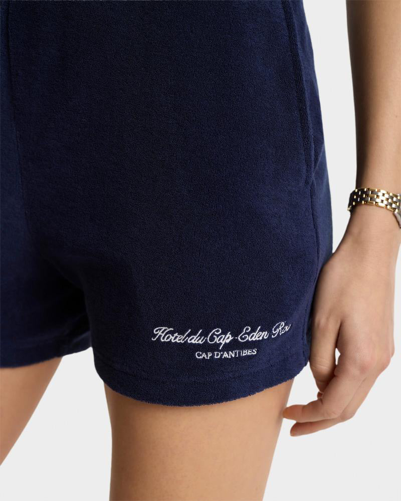 Eden Script Terry Short Navy/White