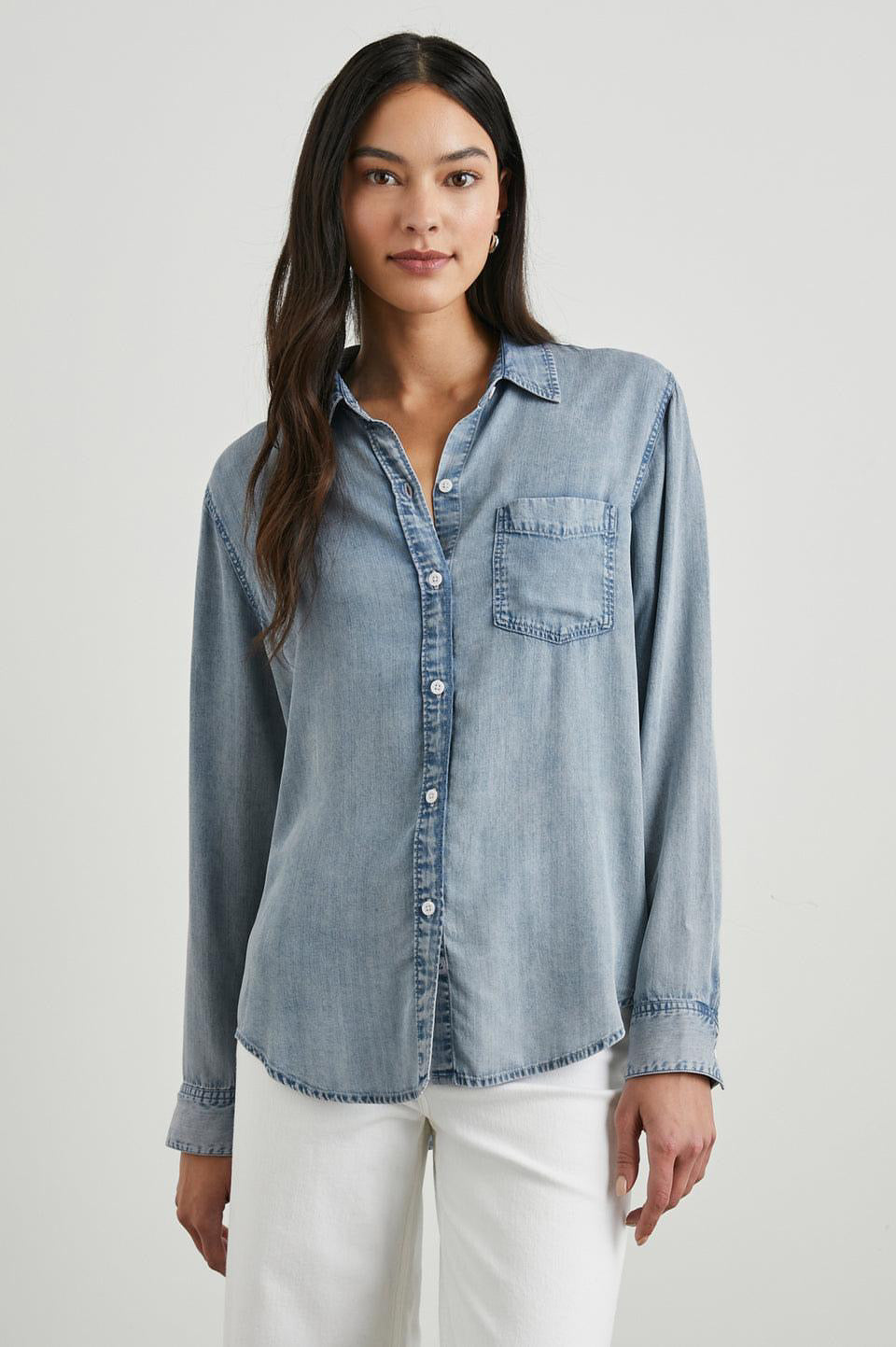 Ingrid Shirt Med Vintage Cloud Wash
