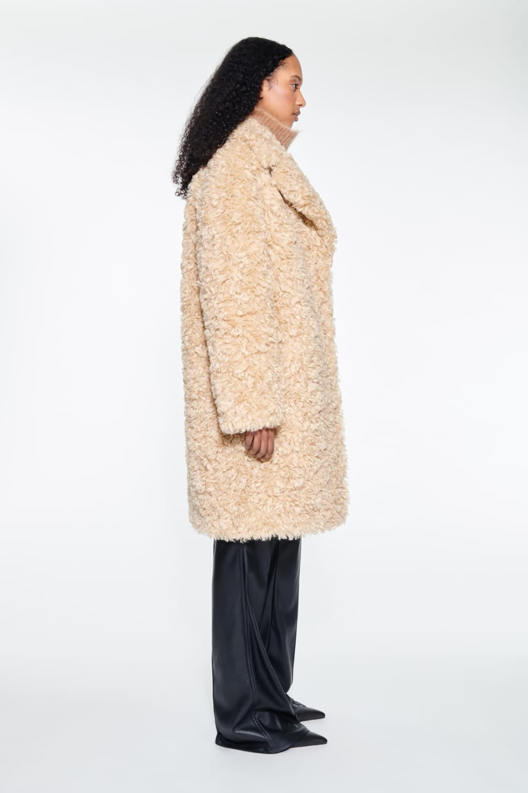 Camille Cocoon Coat Natural Beige