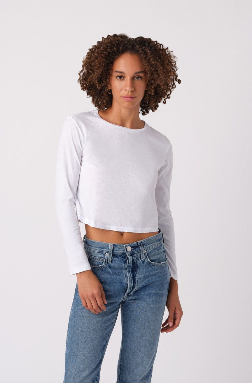 L/S Babe Tee White AMO