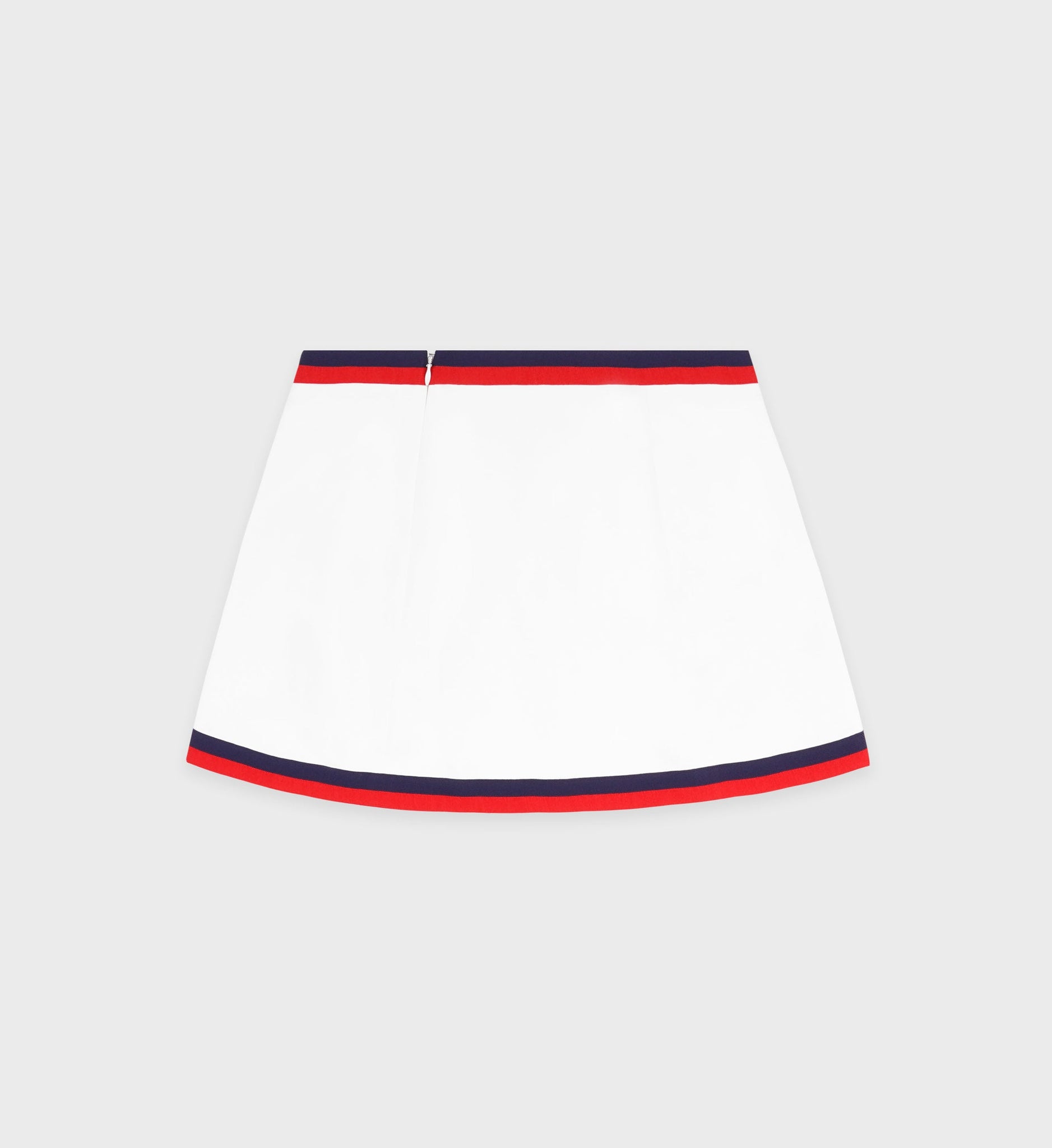 Serif Logo Mila Skirt - White/Navy/Fire Red