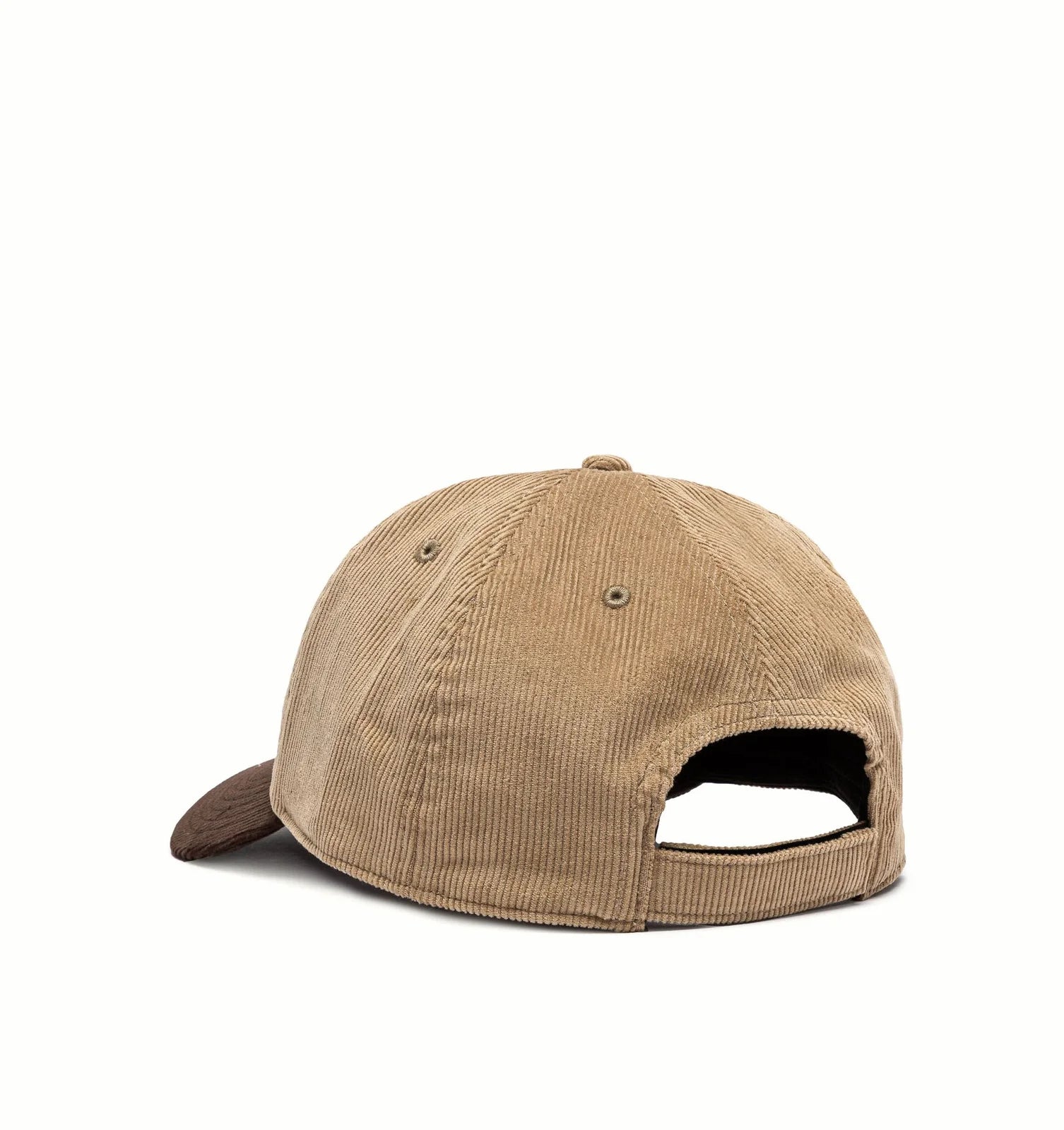 Corduroy baseball cap with logo patch