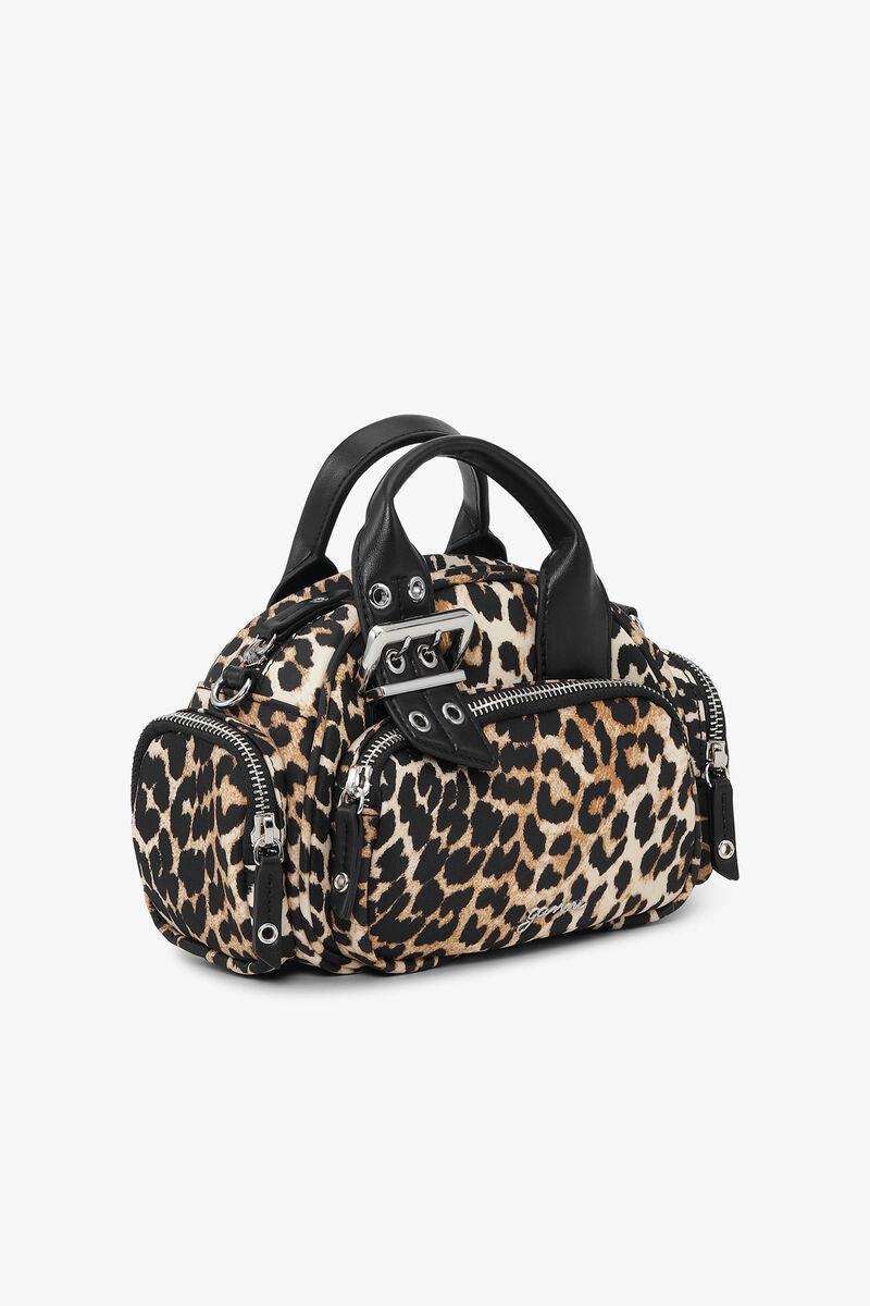 GANNI - Leopard Mini Polochon Bag