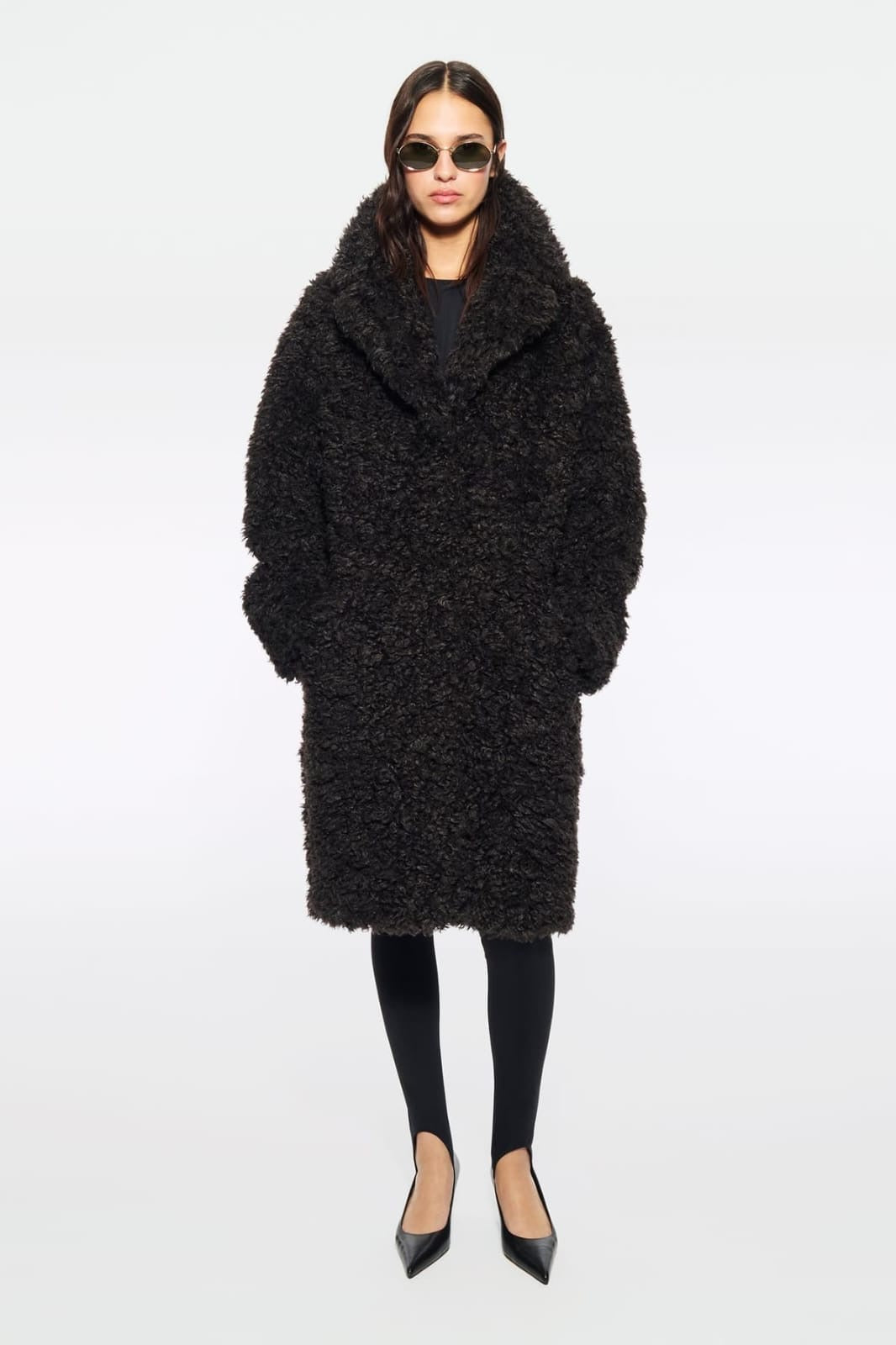 Camille Cocoon Coat Dark Chocolate