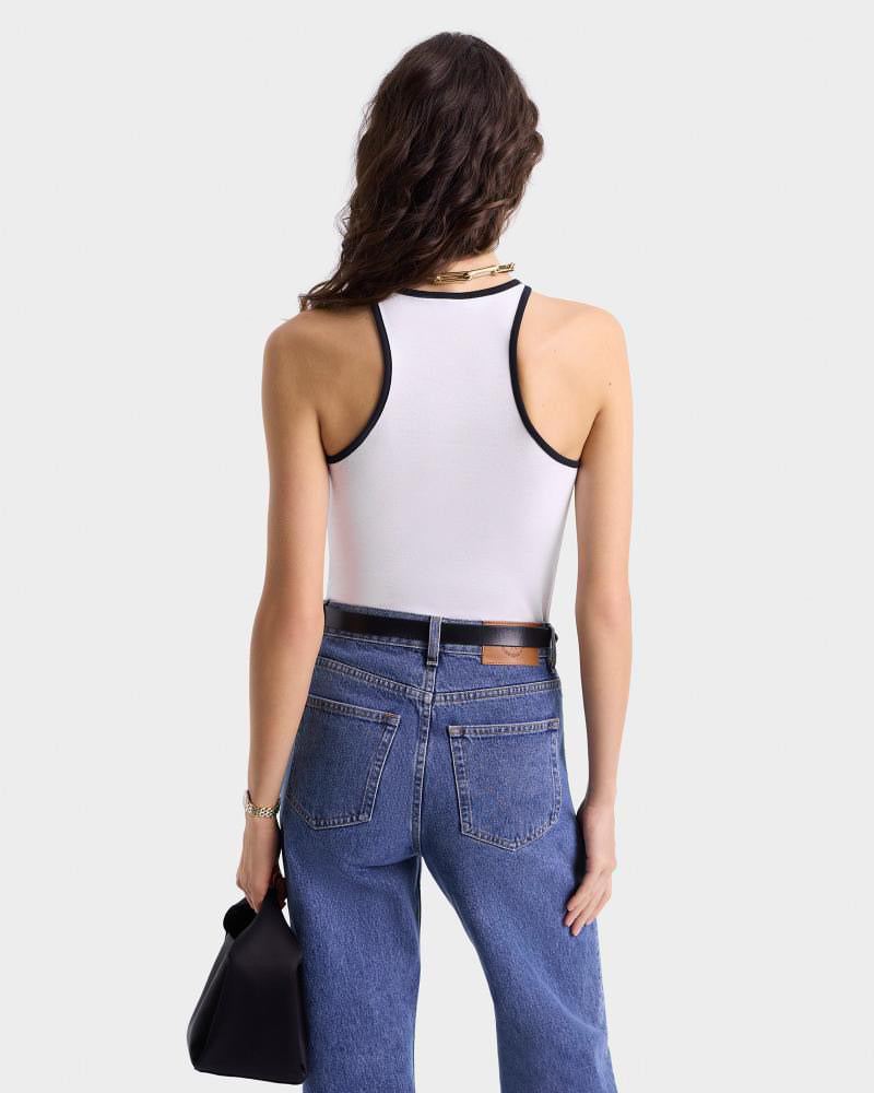 SRHWC Ribbed Tank White/Black
