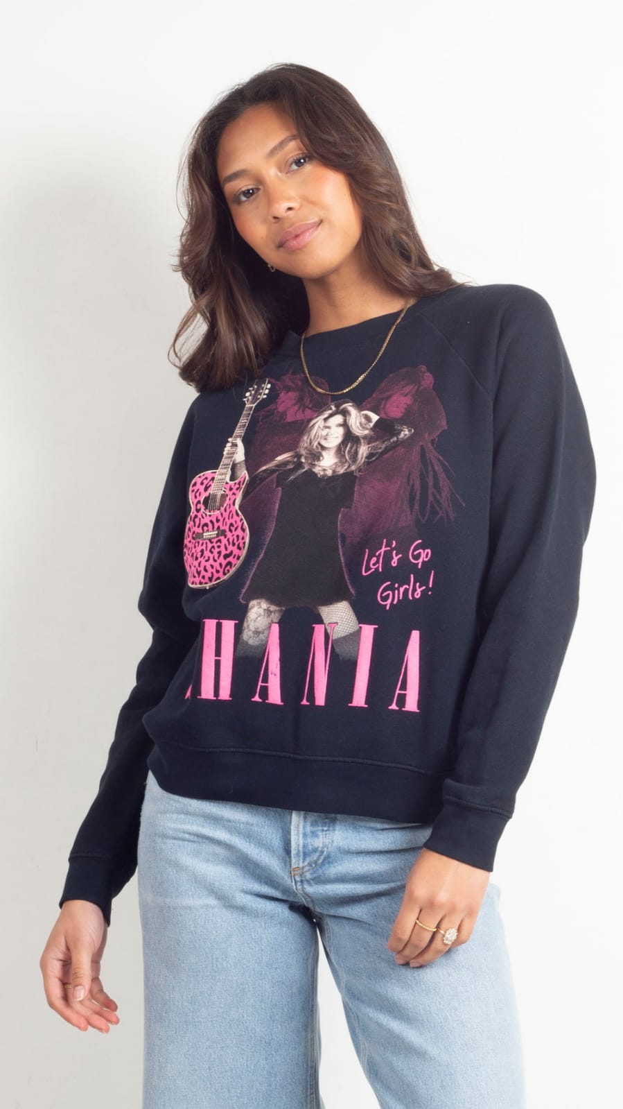 Shania Twain Leopard Guitar Vintage Sweatshirt