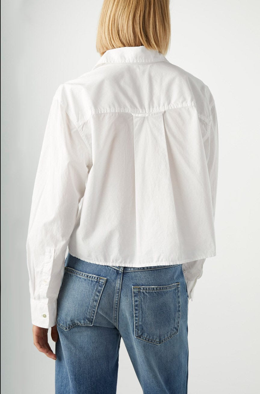 Ruth Crop Shirt White