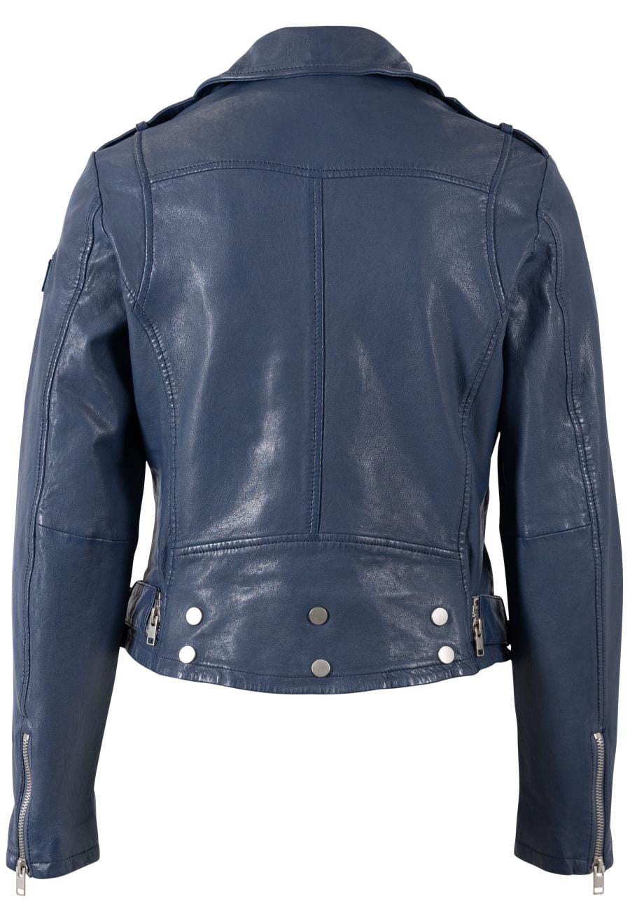 Wild 2 RF Leather Jacket Indigo
