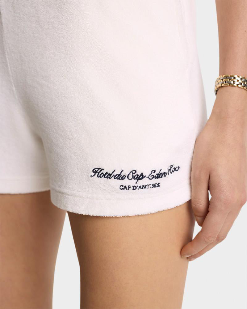 Eden Script Terry Short White/Navy