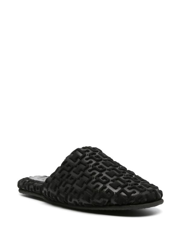 Gcds Monogram Slippers black