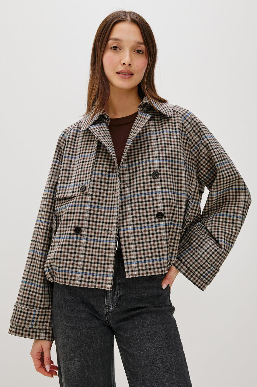 Jett Jacket Mocha Check