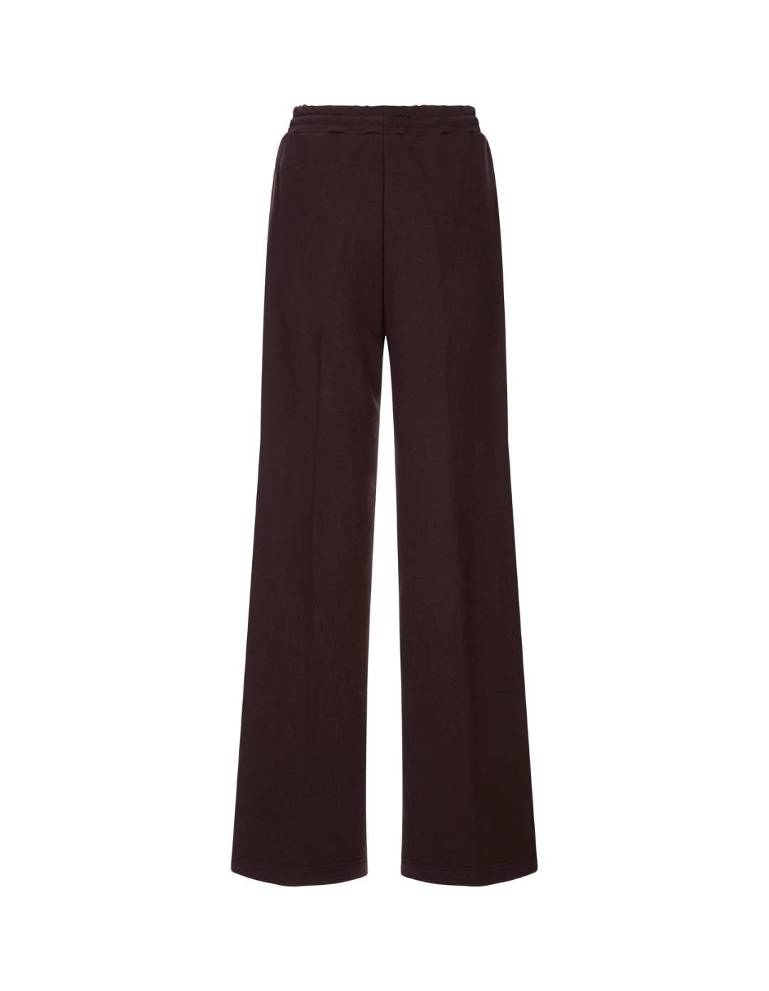 Brown Jogger Trousers With Cursive Msgm Logo