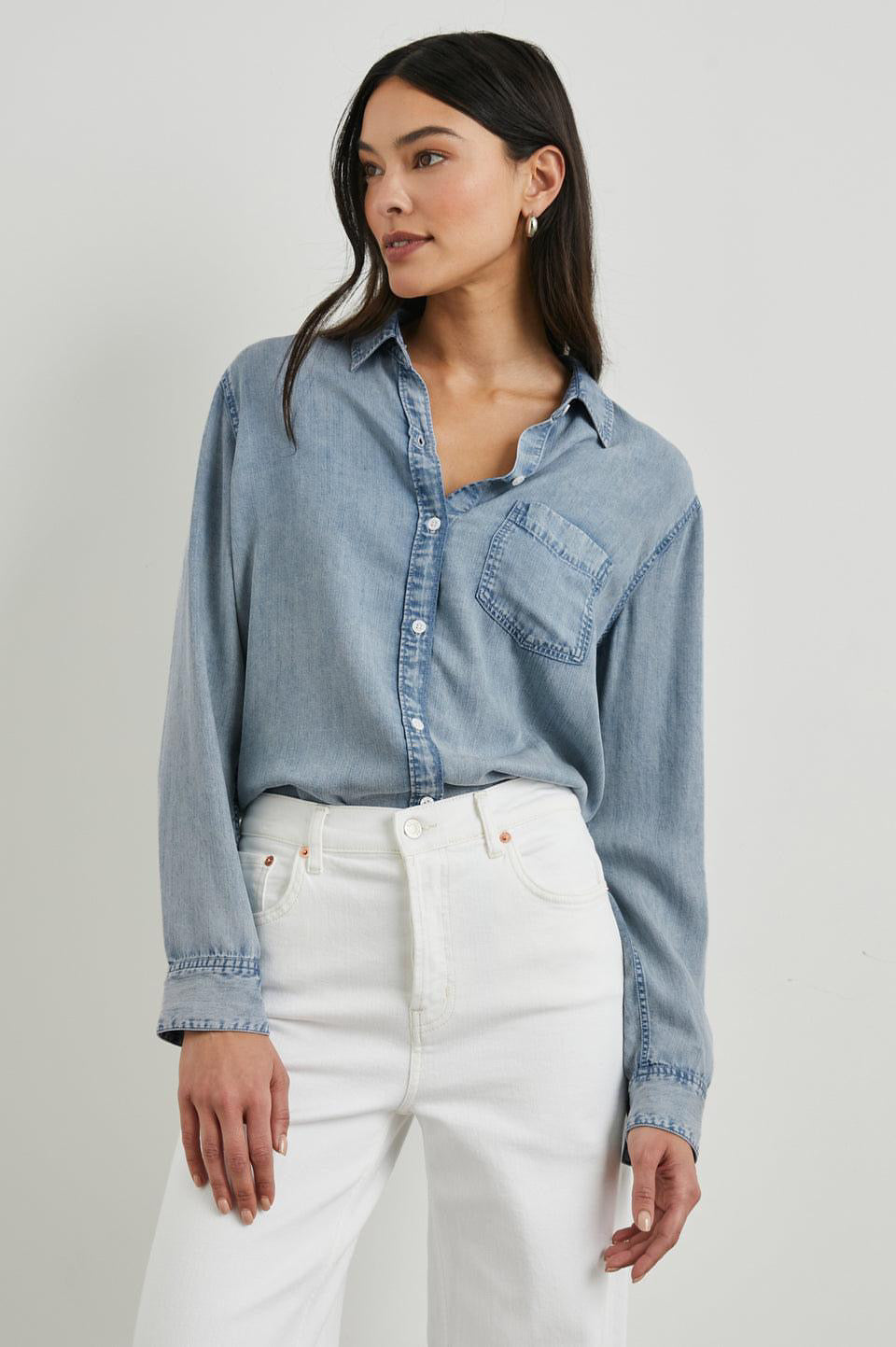 Ingrid Shirt Med Vintage Cloud Wash
