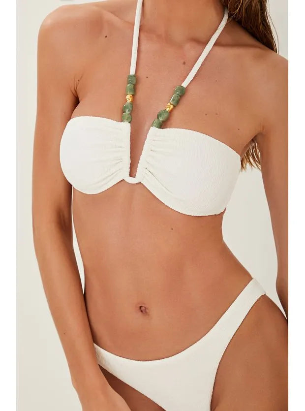 TOP CAROL KIANA WHITE E CALCINHA BÁSICA CHEEKY WHITE.