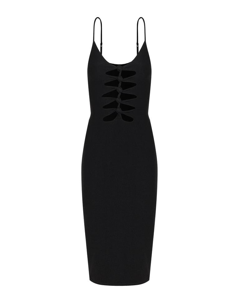 Firenze Seraphine Midi Dress Black