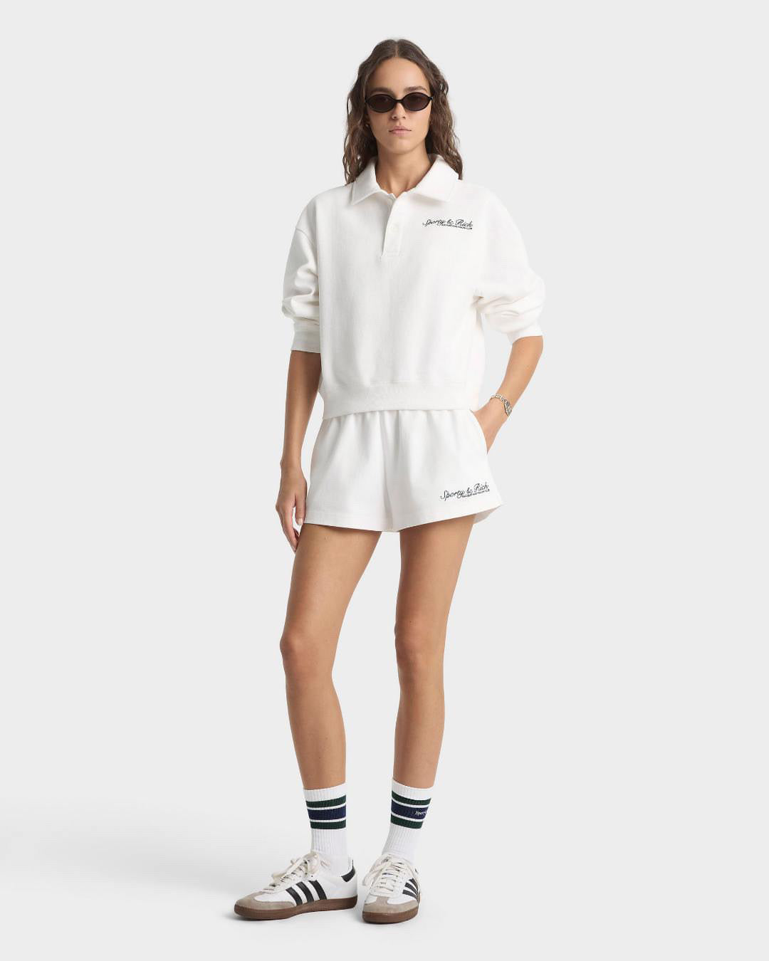 Syracuse Embroidered Disco Short White