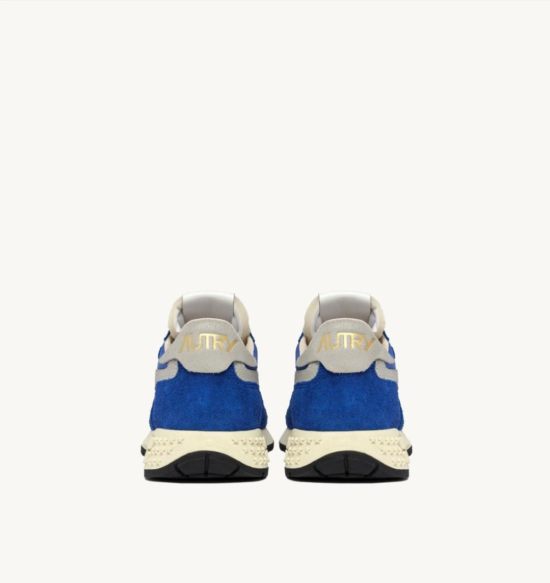 Reelwind Low Sneakers In Blue Nylon And Suede