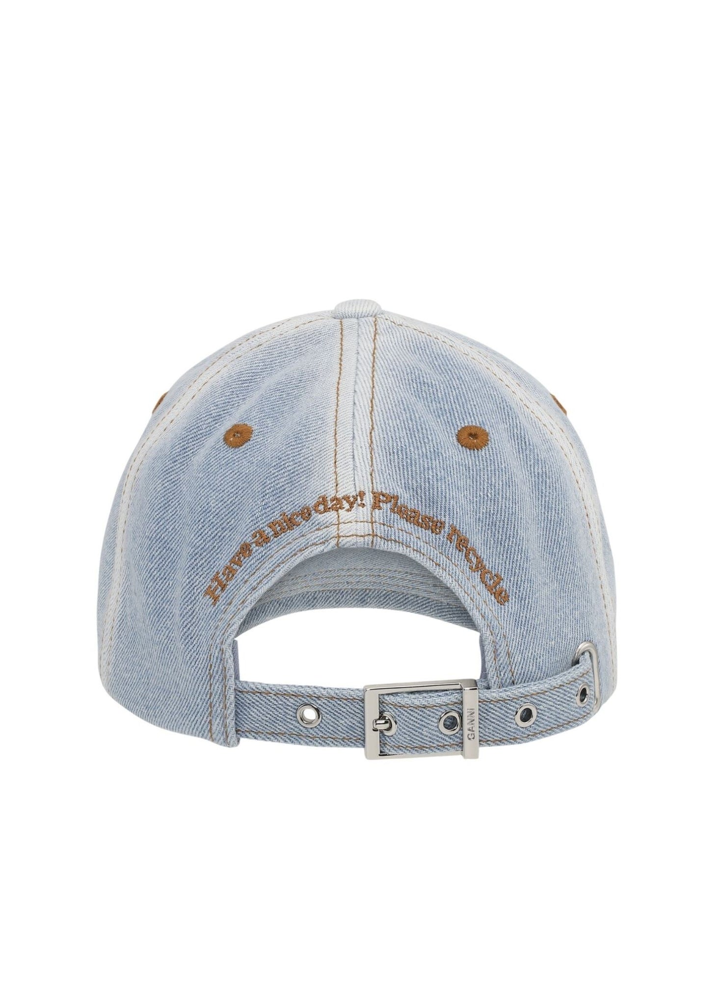 GANNI Washed Denim Cap Light