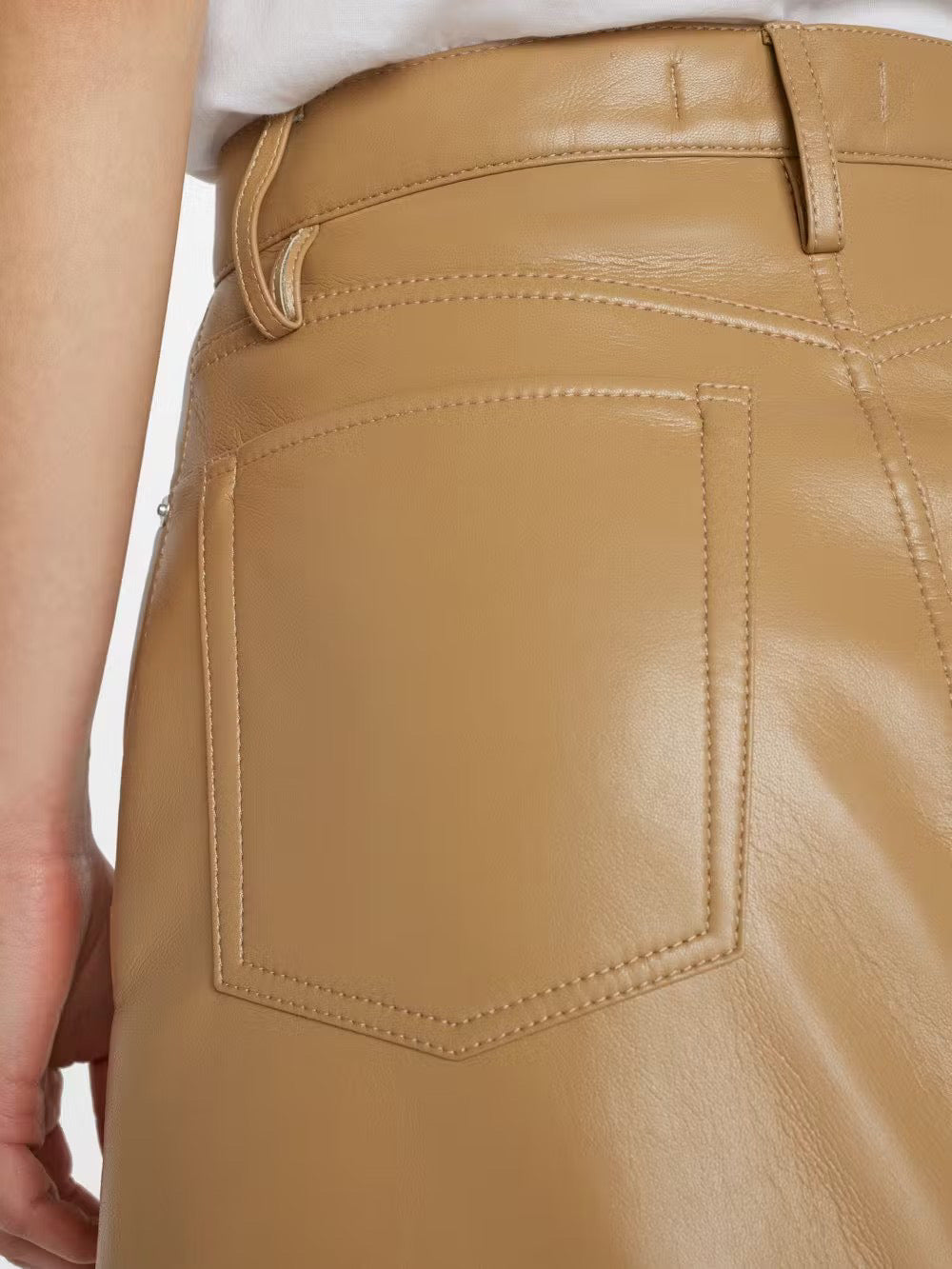 Recycled Leather Le High 'N' Tight Skirt