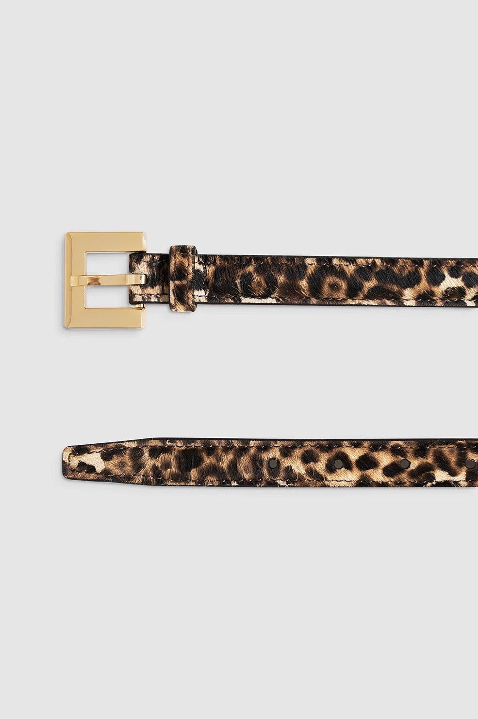 Nicola Belt Leopard Calf Hair ANINE Bing