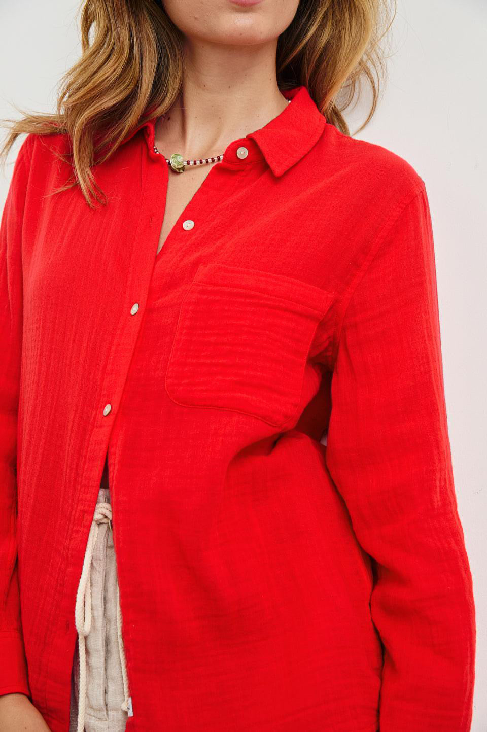 Ellis Shirt Cherry