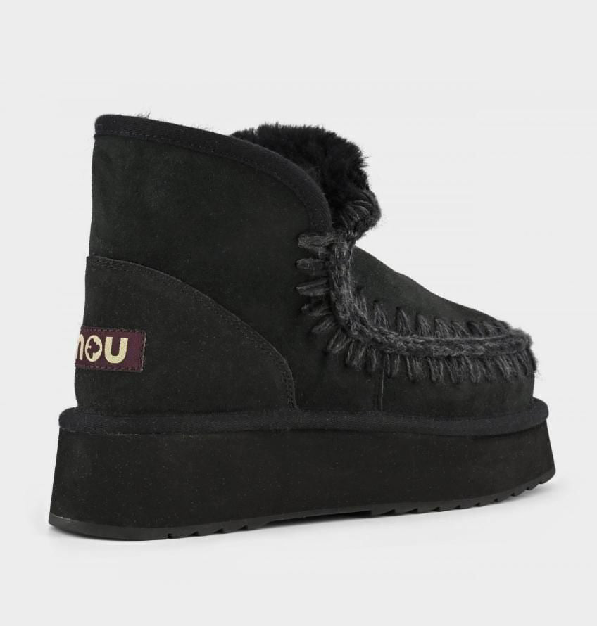 Mini Eskimo Platform Boot Black