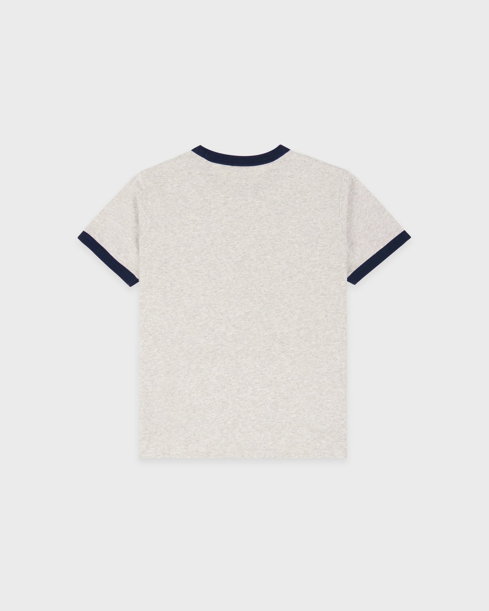 BH Riding Club Ringer Tee - Heather Gray/Dark Navy