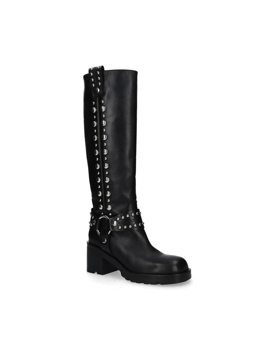 Studded Black Boot