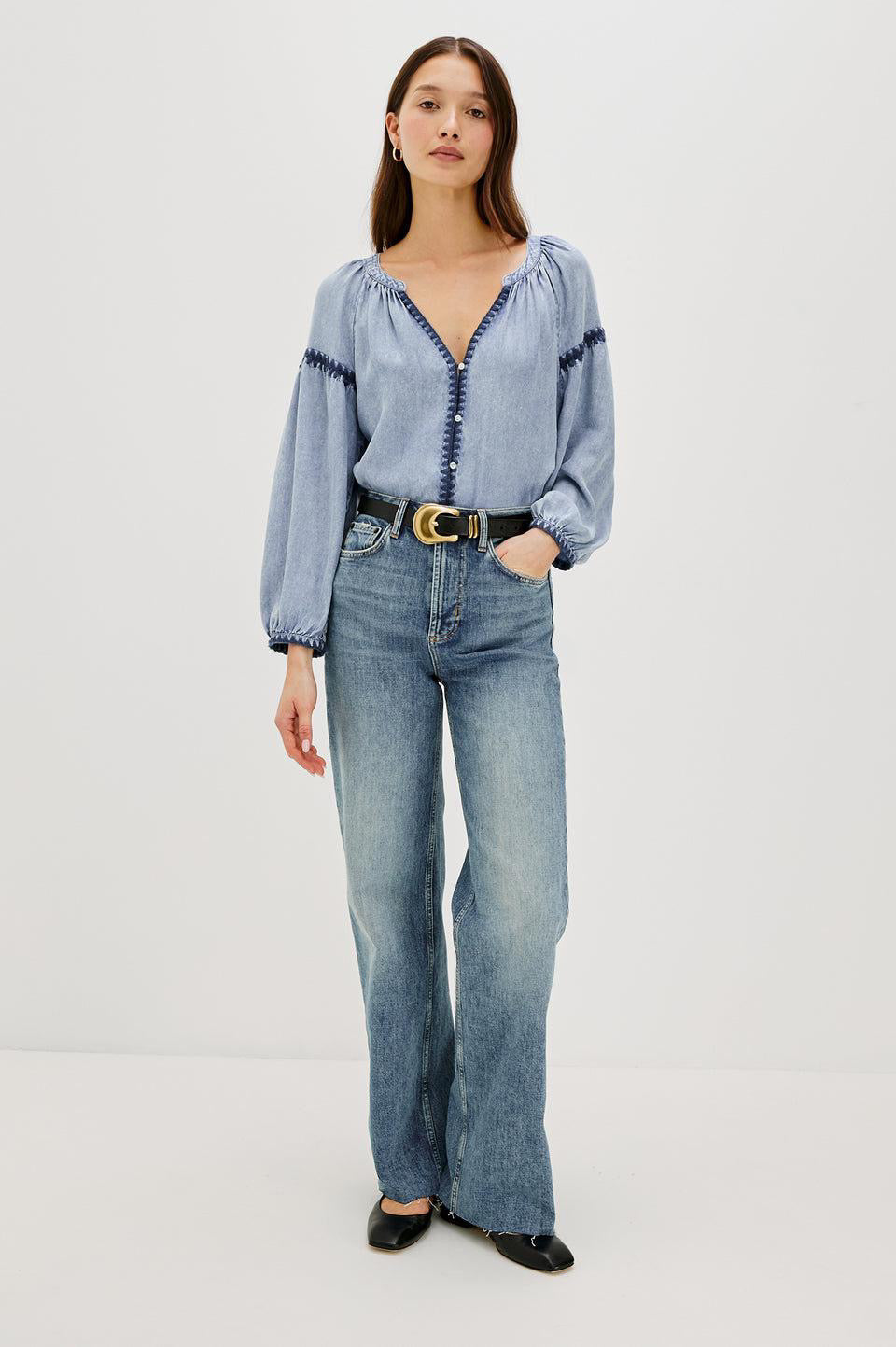 Toshi Top Medium Cloud Wash RALIS