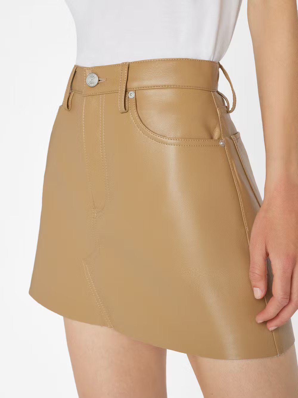 Recycled Leather Le High 'N' Tight Skirt