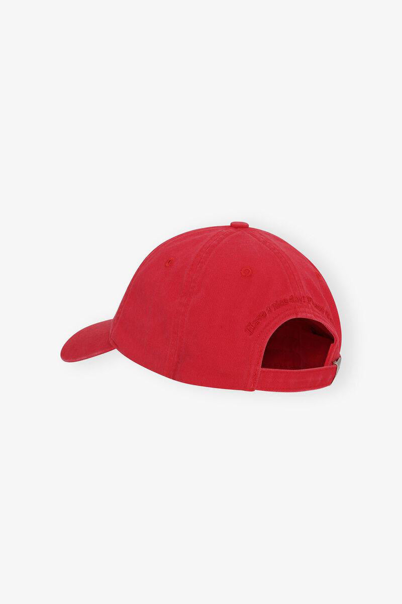 Red Canvas Cap Fiery Red