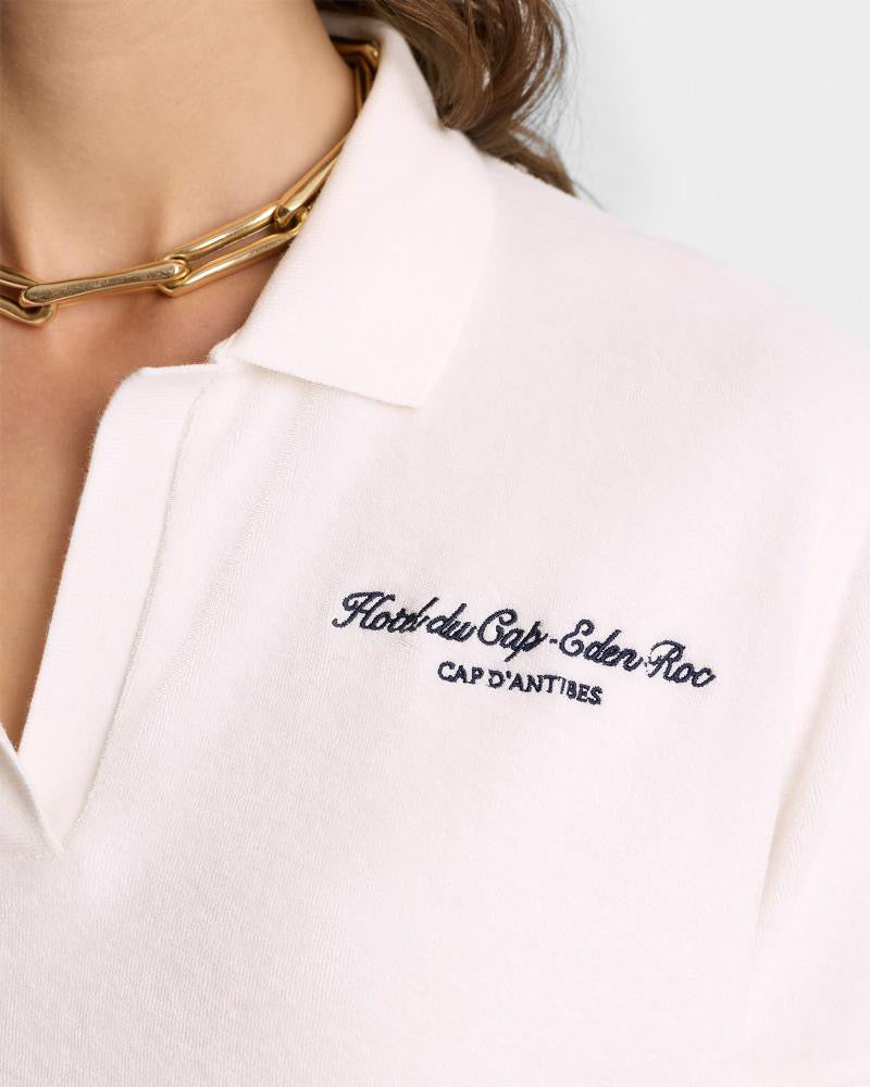Eden Script Terry Polo White/Navy