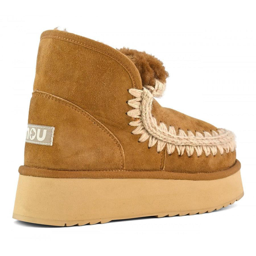 Mini Eskimo Platform Boot Cognac