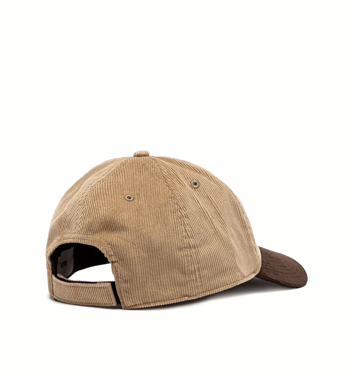 Corduroy baseball cap with logo patch