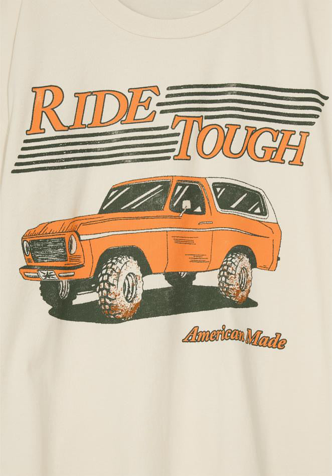 Ride Tough Merch Tee Dirty White