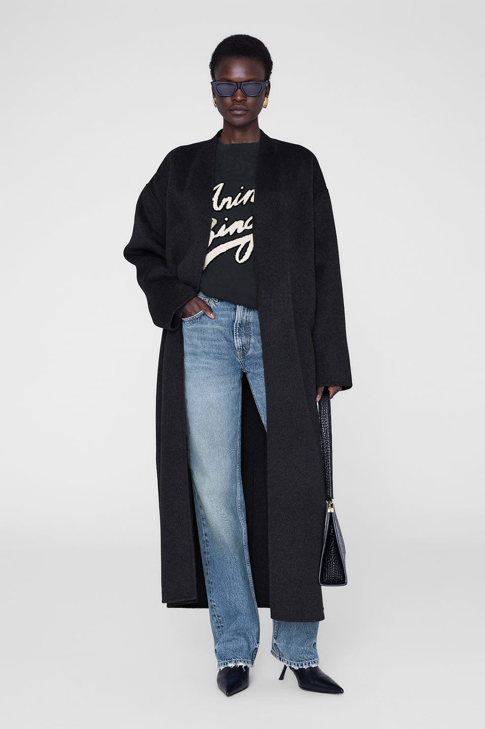 Miles Sweatshirt Chenille Signature Black