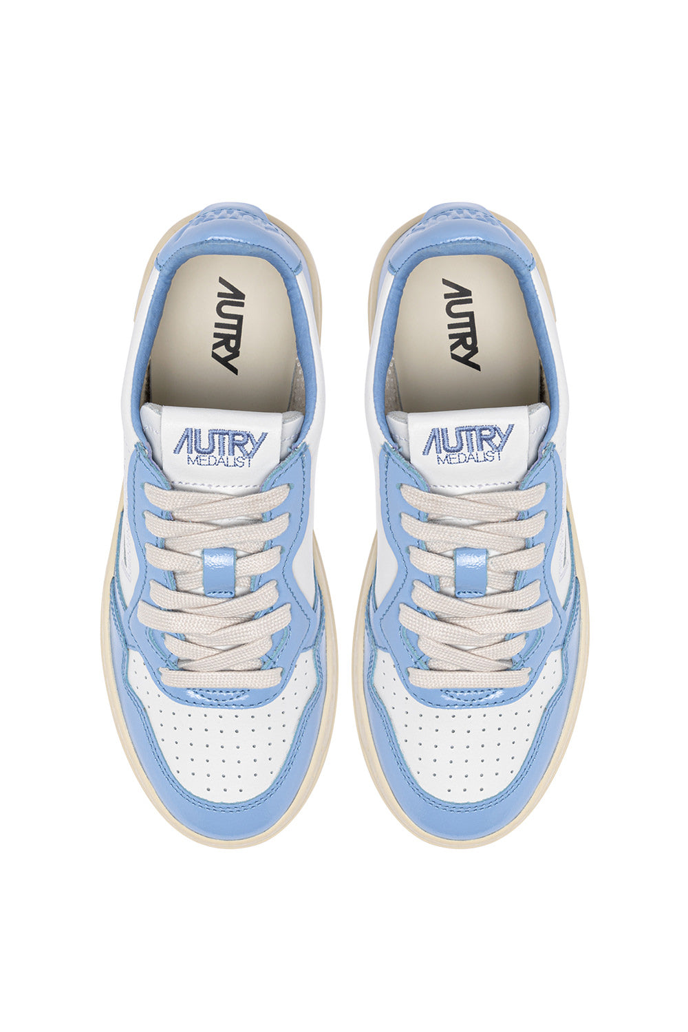 MEDALIST LOW SNEAKERS BICOLOR IN WHITE AND