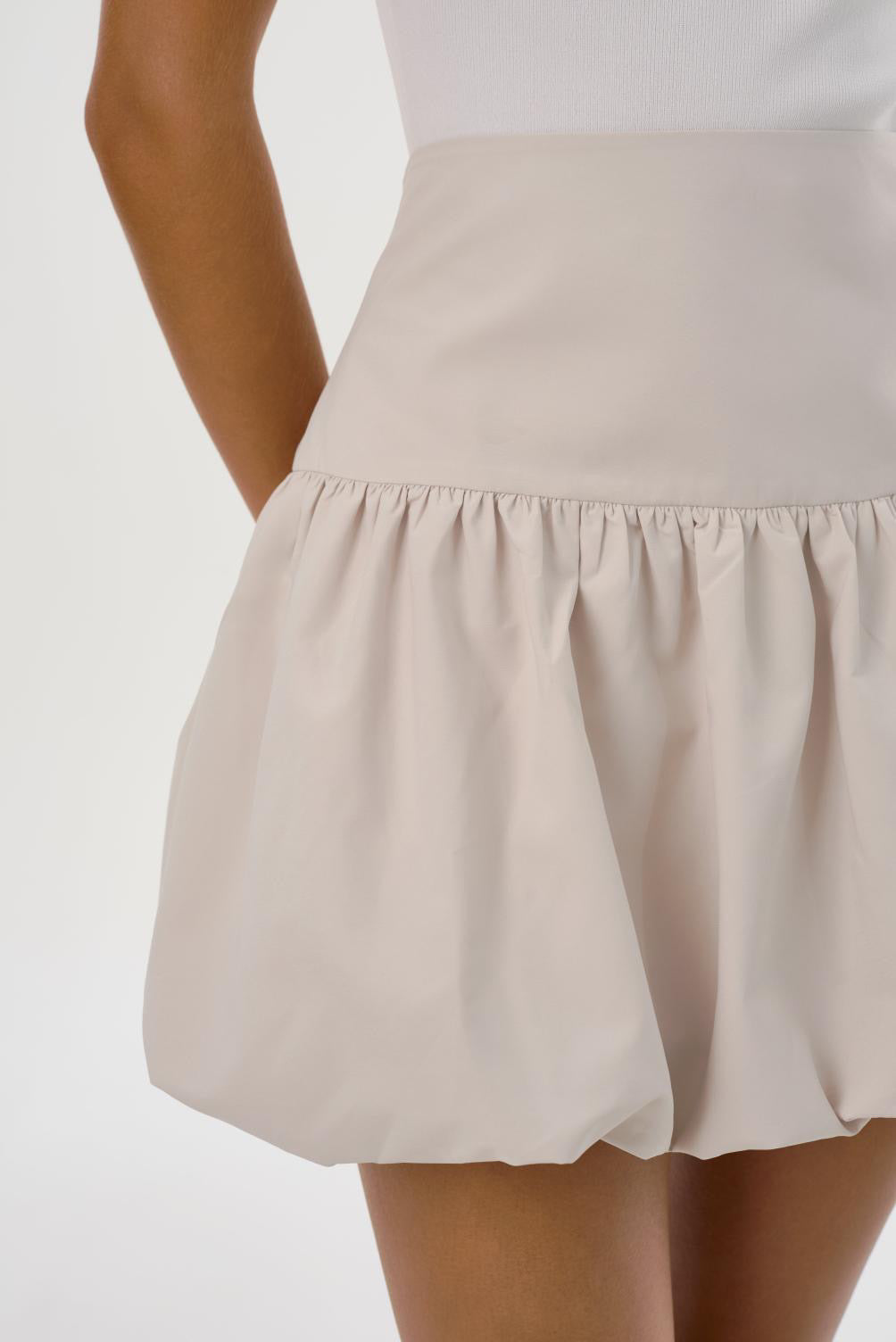 Marigold Bubble Skirt Whisper White