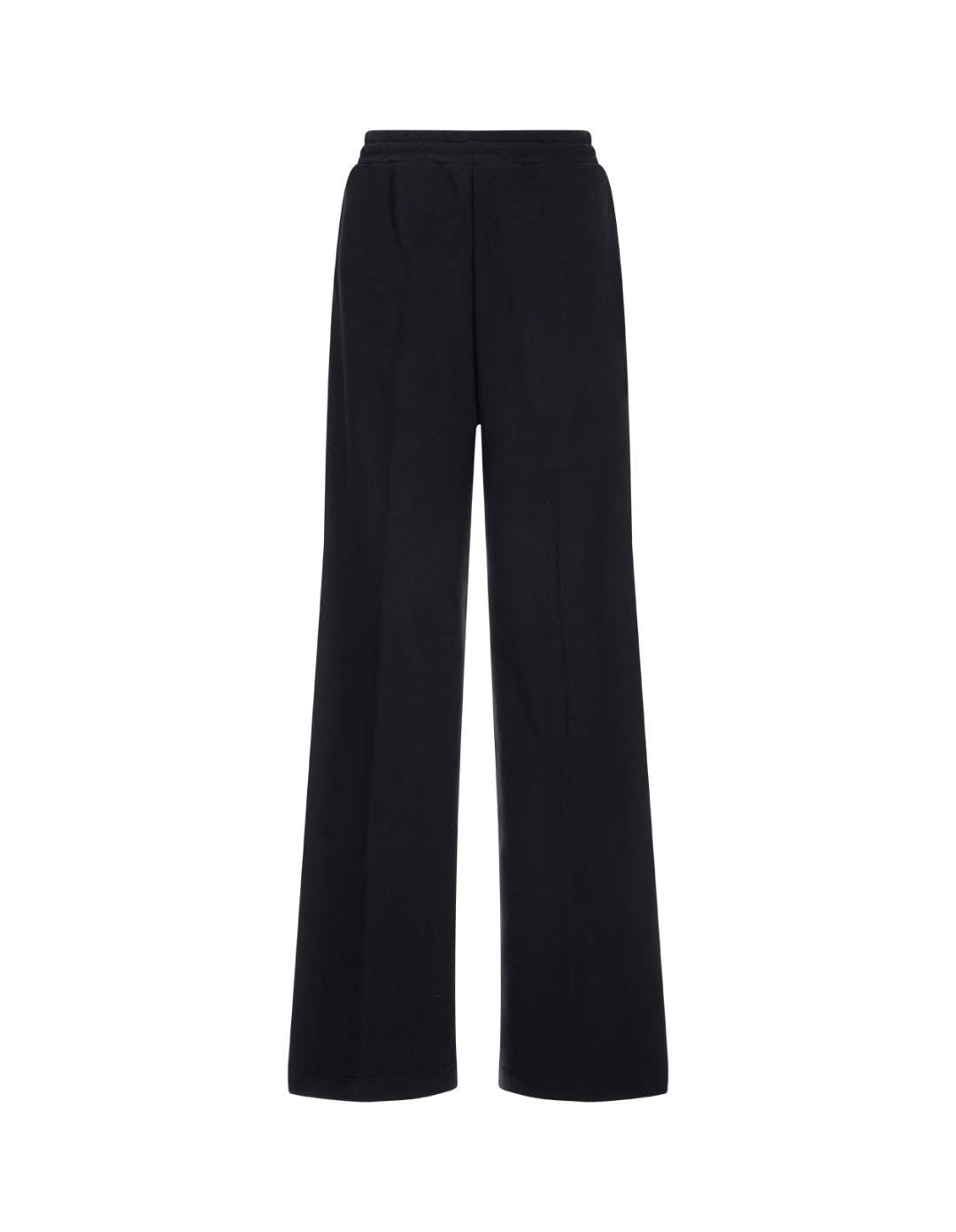 Black Jogger Trousers With Cursive Msgm Logo