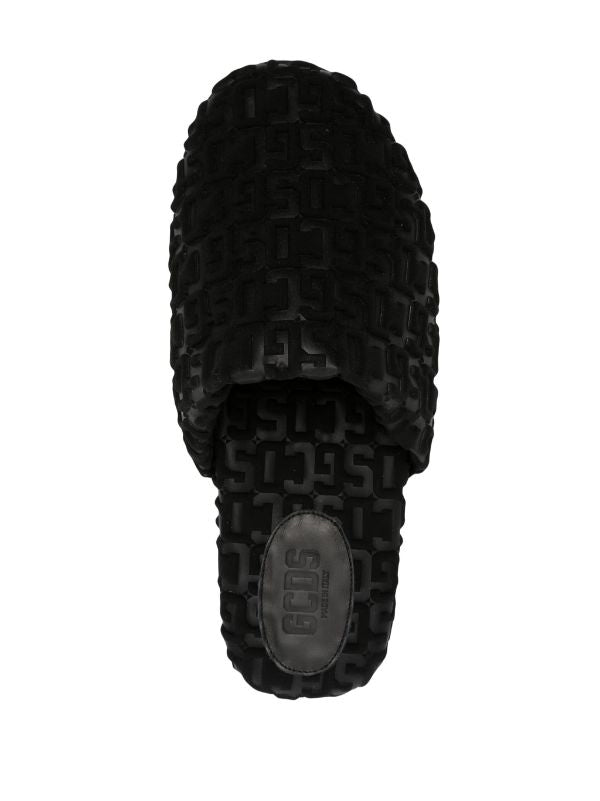 Gcds Monogram Slippers black