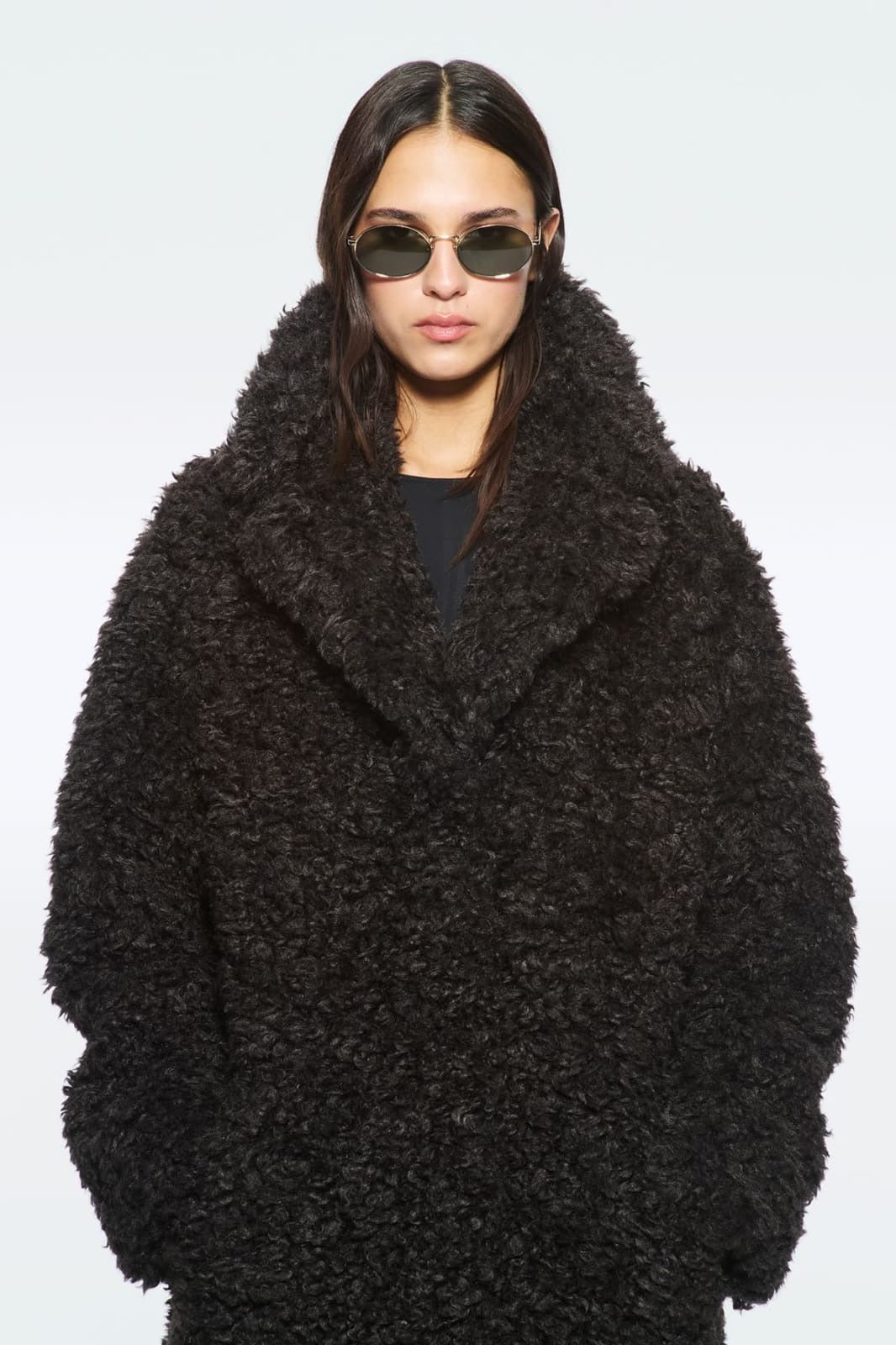 Camille Cocoon Coat Dark Chocolate