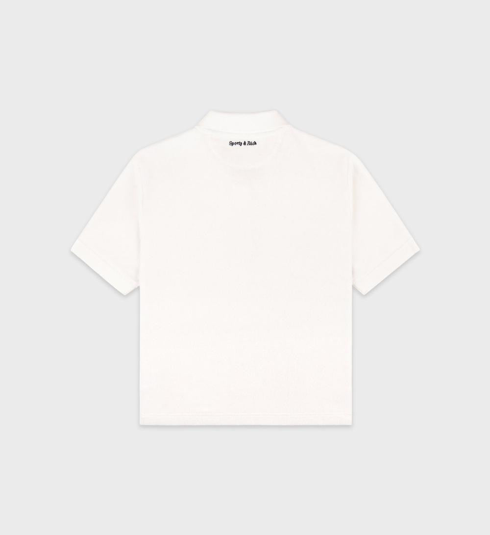 Eden Script Terry Polo White/Navy