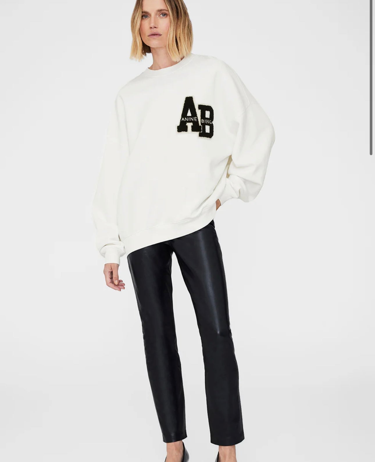OVERSIZED SWEATSHIRT LETTERMAN