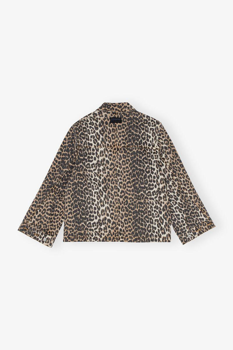 Leopard Demim Jacket GANNI