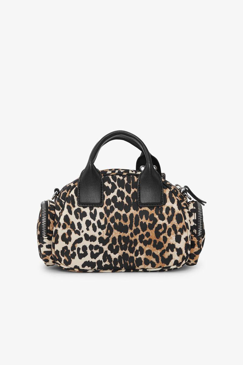 GANNI - Leopard Mini Polochon Bag